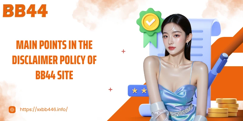 Main points in the disclaimer policy of BB44 site